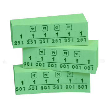 BLOMARVE - Blocchetti numerati verde