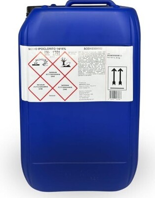 Ipoclorito di sodio 14 volumi da Kg 25